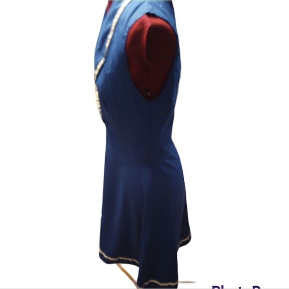 Sleeveless sailor mid length dress - Picture 2 of 9